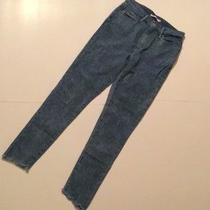 High rise skinny jeans